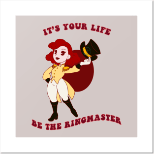 Old Cartoons Style Pin Up ringmaster Posters and Art